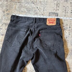 Levi's Straight Leg Black Jeans Classic Denim